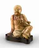 Statue En Steatite Sculptee Representant Un Luohan. - 36&nbsp;Ko