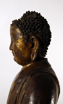 Repr�sentation De Boudha En Laque S�che - 47&nbsp;Ko