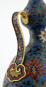 Gourde Lune En Broze Dor� Et �maux Cloisonn�s - 90&nbsp;Ko