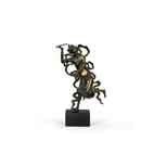 Sculpture En Bronze Dore Representant Kui Xing - 32&nbsp;Ko
