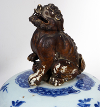 Vase Couvert En Porcelaine Bleu Blanc - 63&nbsp;Ko